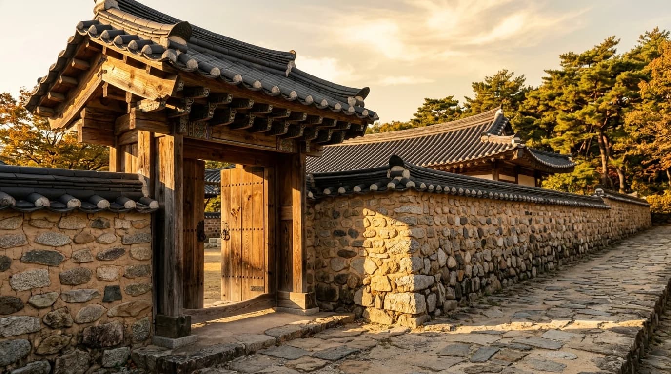 오후 햇살이 담장 결을 살려 주는 북촌 한옥 골목 시간대