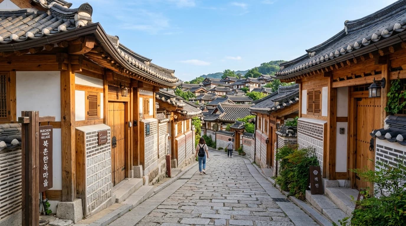 안국역 초입에서 북촌 사진 동선을 시작하기 좋은 한옥 골목