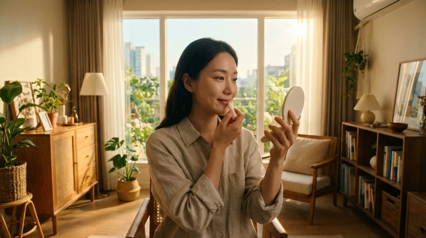 얇은 결 정리와 자연광 윤기가 함께 남은 무너짐 적은 베이스 완성