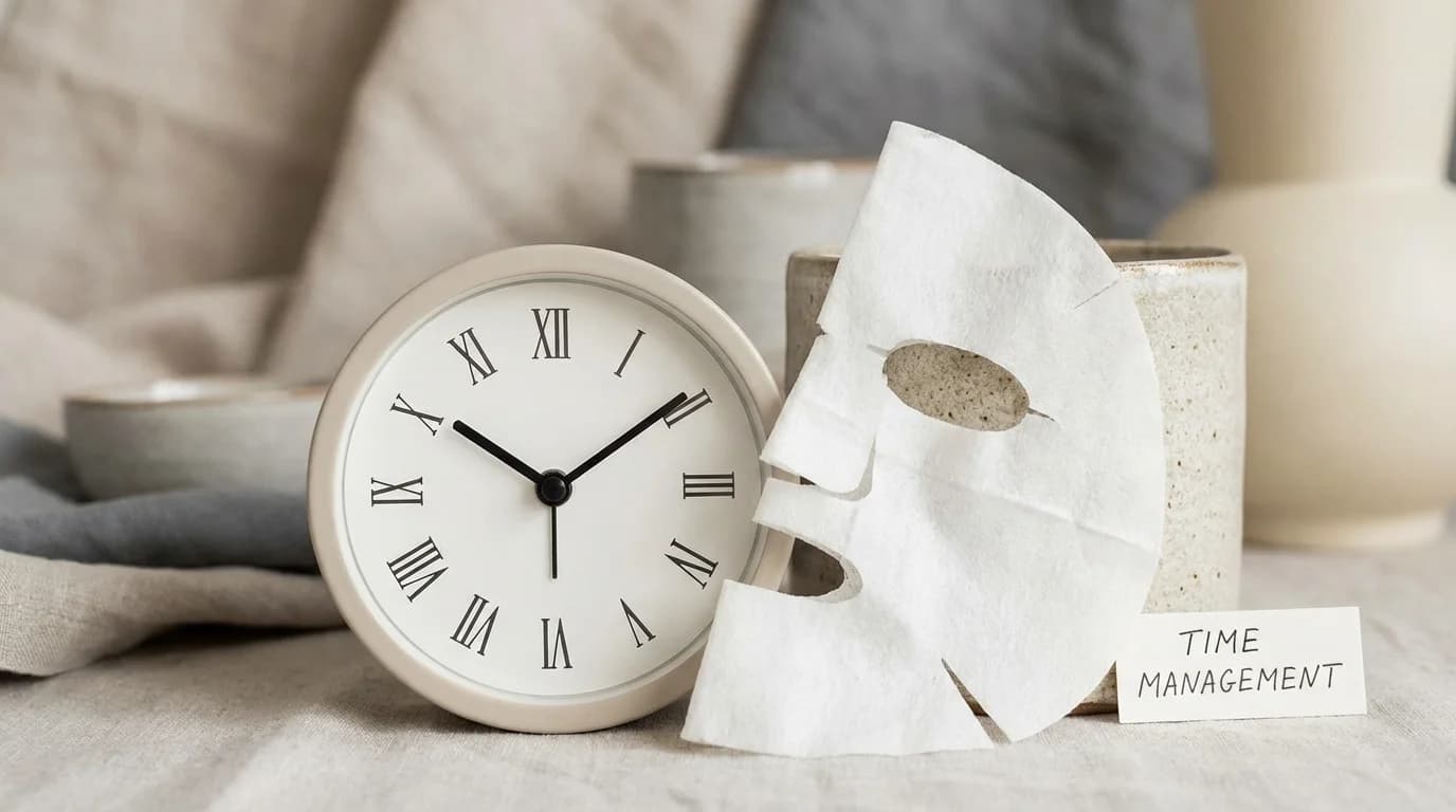 Recommended time for Korean face mask to prevent skin dryness