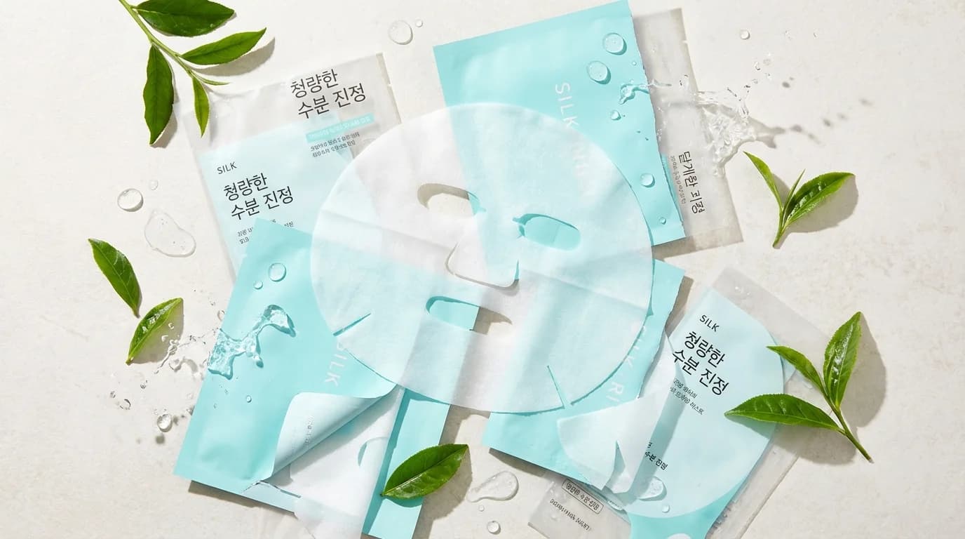 Korean face mask sheet guide with hydrating and soothing options