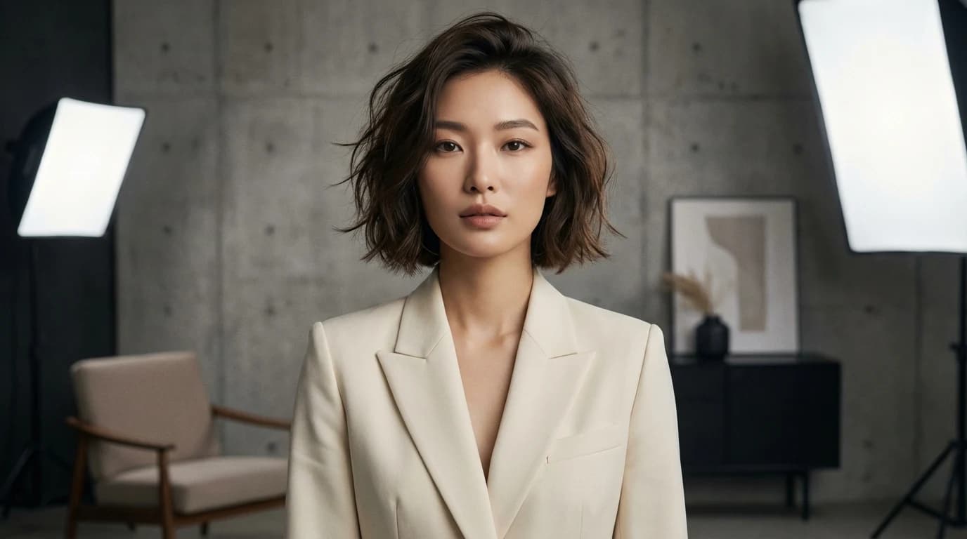 Finished semi-matte base makeup look with soft radiance for daily wear