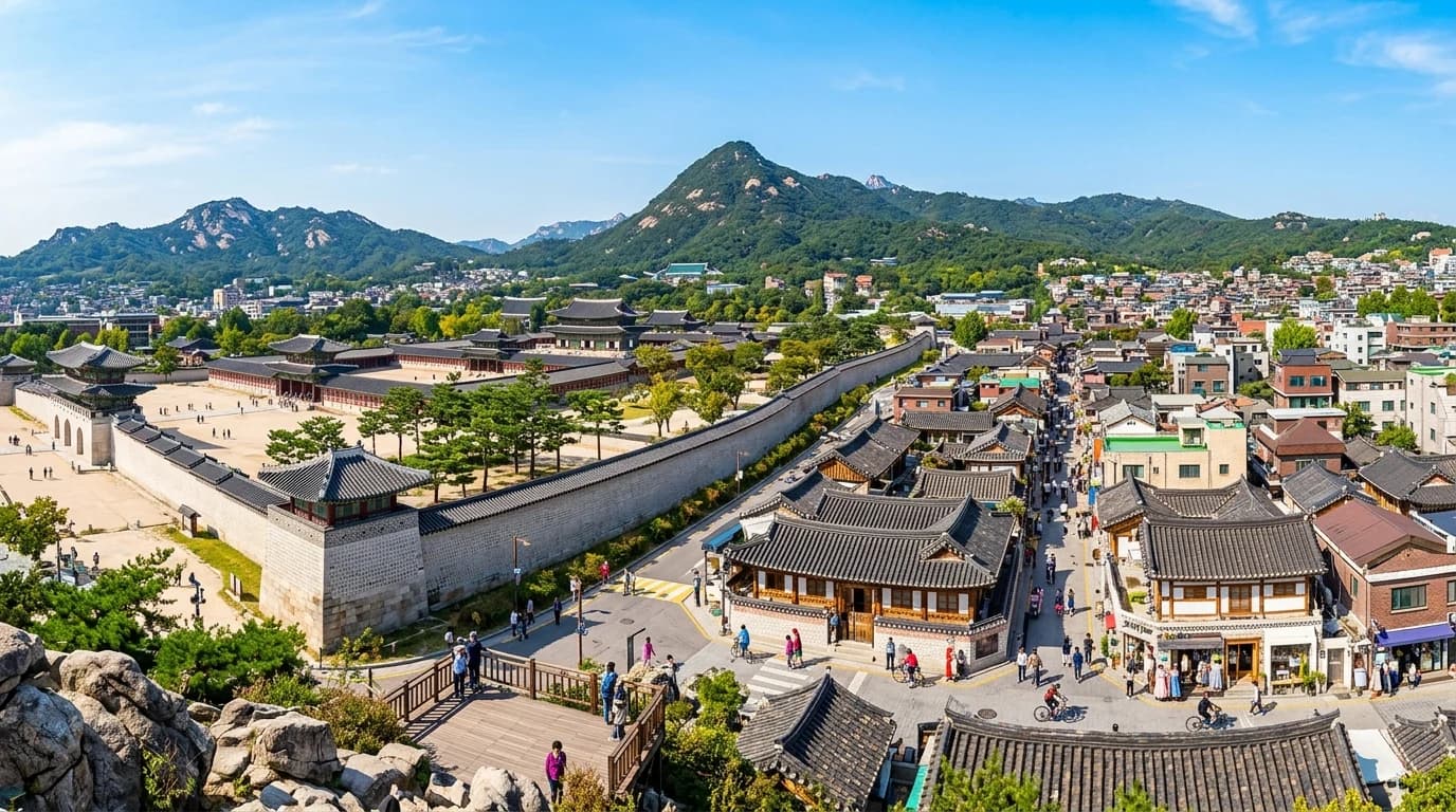 경복궁 서쪽 돌담길에서 서촌 마을 길로 이어지는 서울 데이트 연결 동선