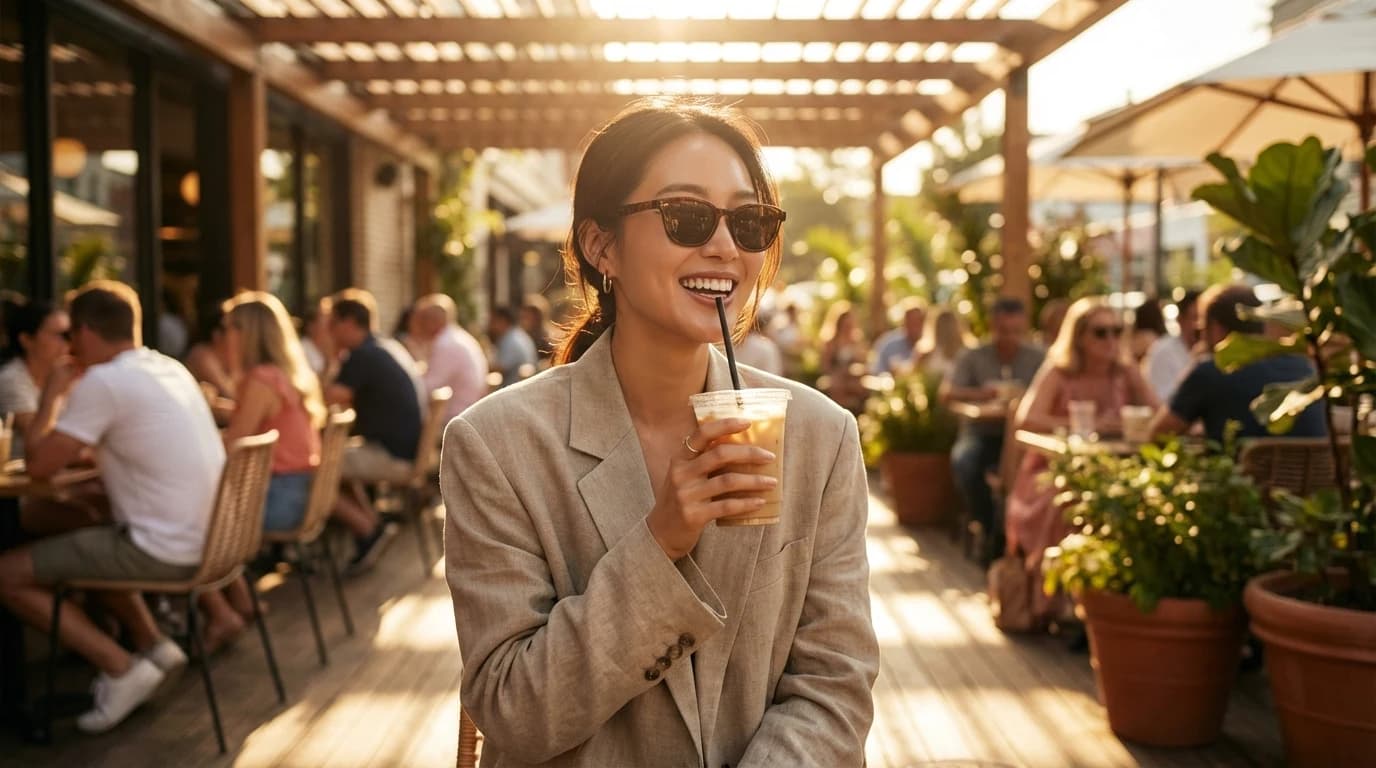 햇살 아래에서도 깔끔하게 유지된 여름 지속력 메이크업 완성