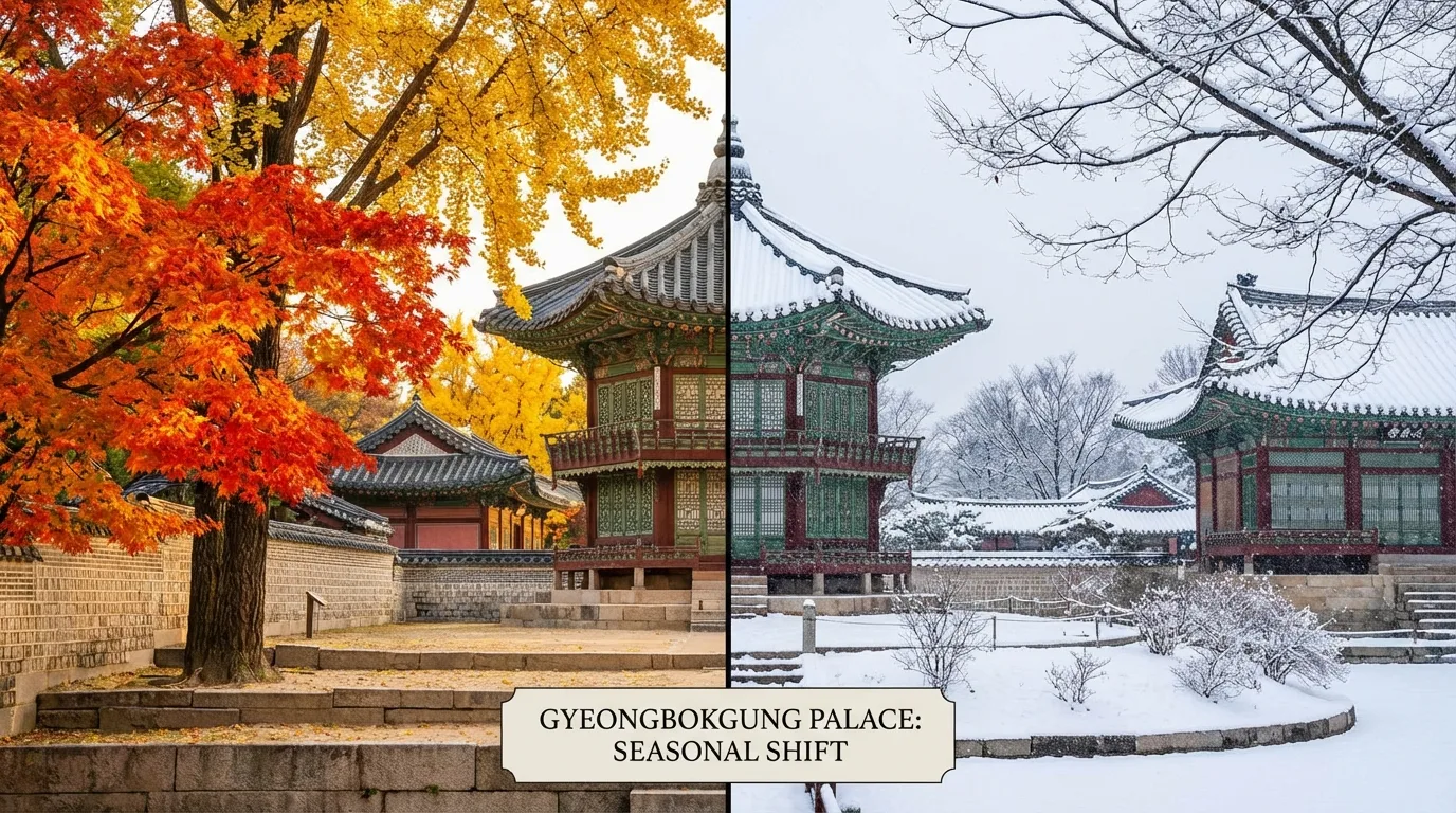 경복궁 야간개장 사진 시즌마다 달라지는 궁궐 구조와 계절 풍경