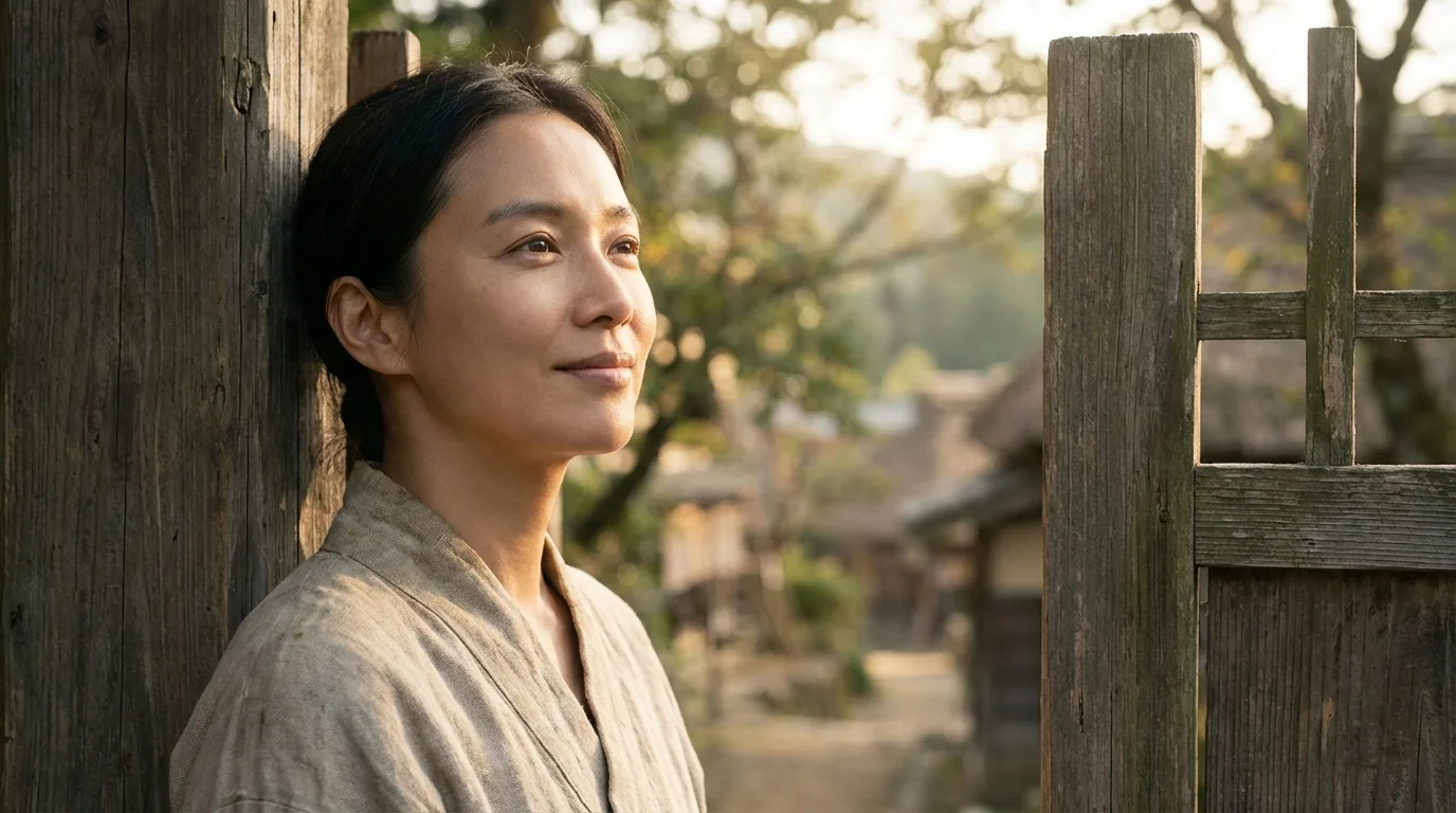 한복 입은 내 모습 AI 연출에 참고할 수 있는 차분한 궁궐 포즈 장면