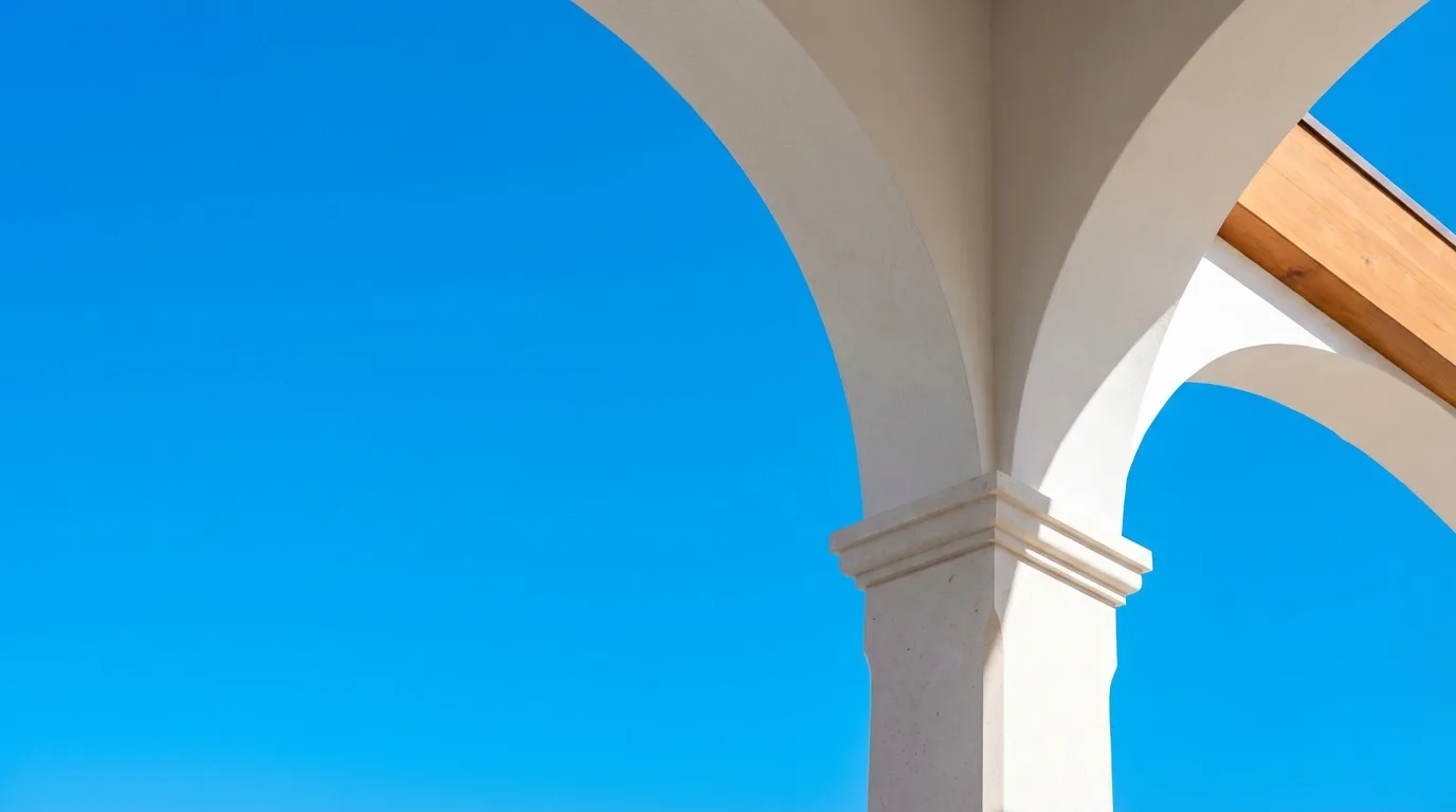 Minimal palace frame useful for an AI Hanbok generator composition