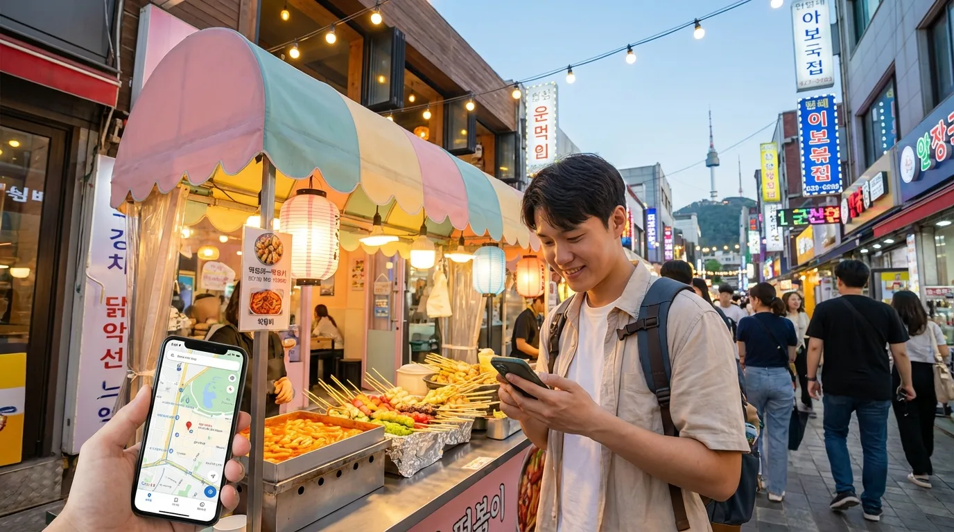 Easy Myeongdong street food start for a first Seoul evening
