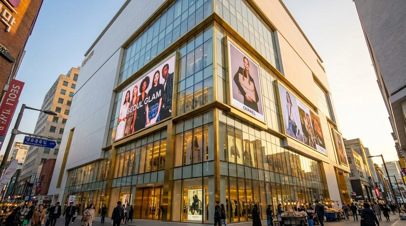 Department store and fashion retail at the center of Myeongdong