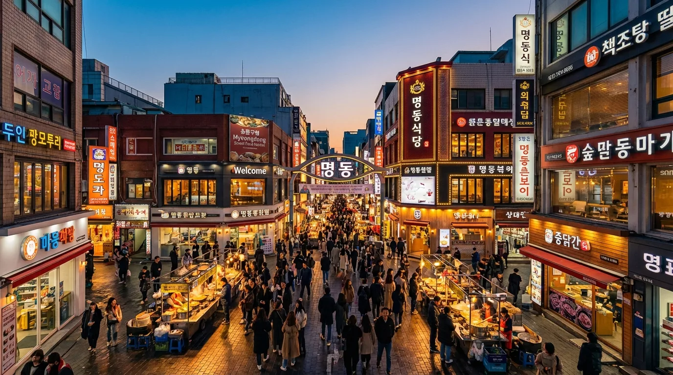 서울 첫 방문자에게 쉬운 명동 야경 포토존