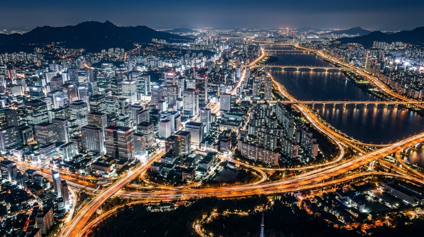 Seoul skyline view showing how Namsan differs from skyscraper outlooks
