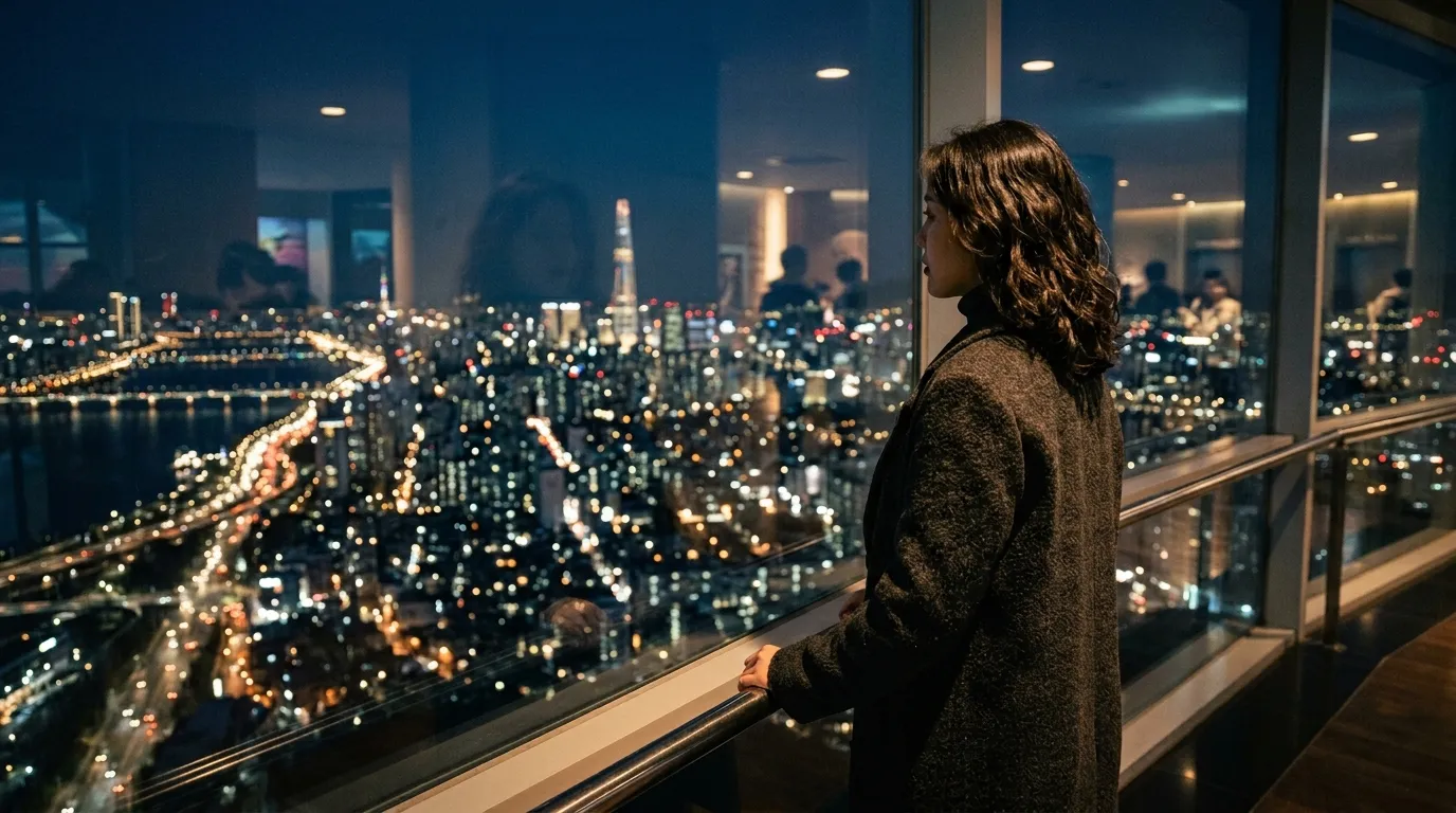 Panoramic view of Seoul CBD and Han River bridges at night — Seoul food and travel guide