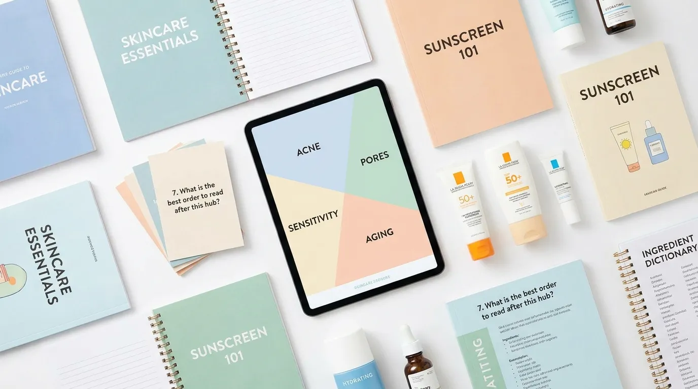 Personalized skincare guide map